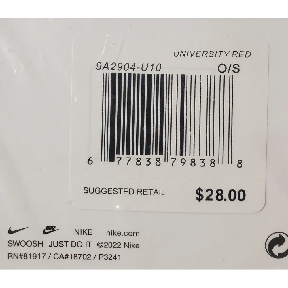 Nike Elite Fuel Pack Insulated Zippered Lunch Bag Univ. Red + Black 9A2904 NEW